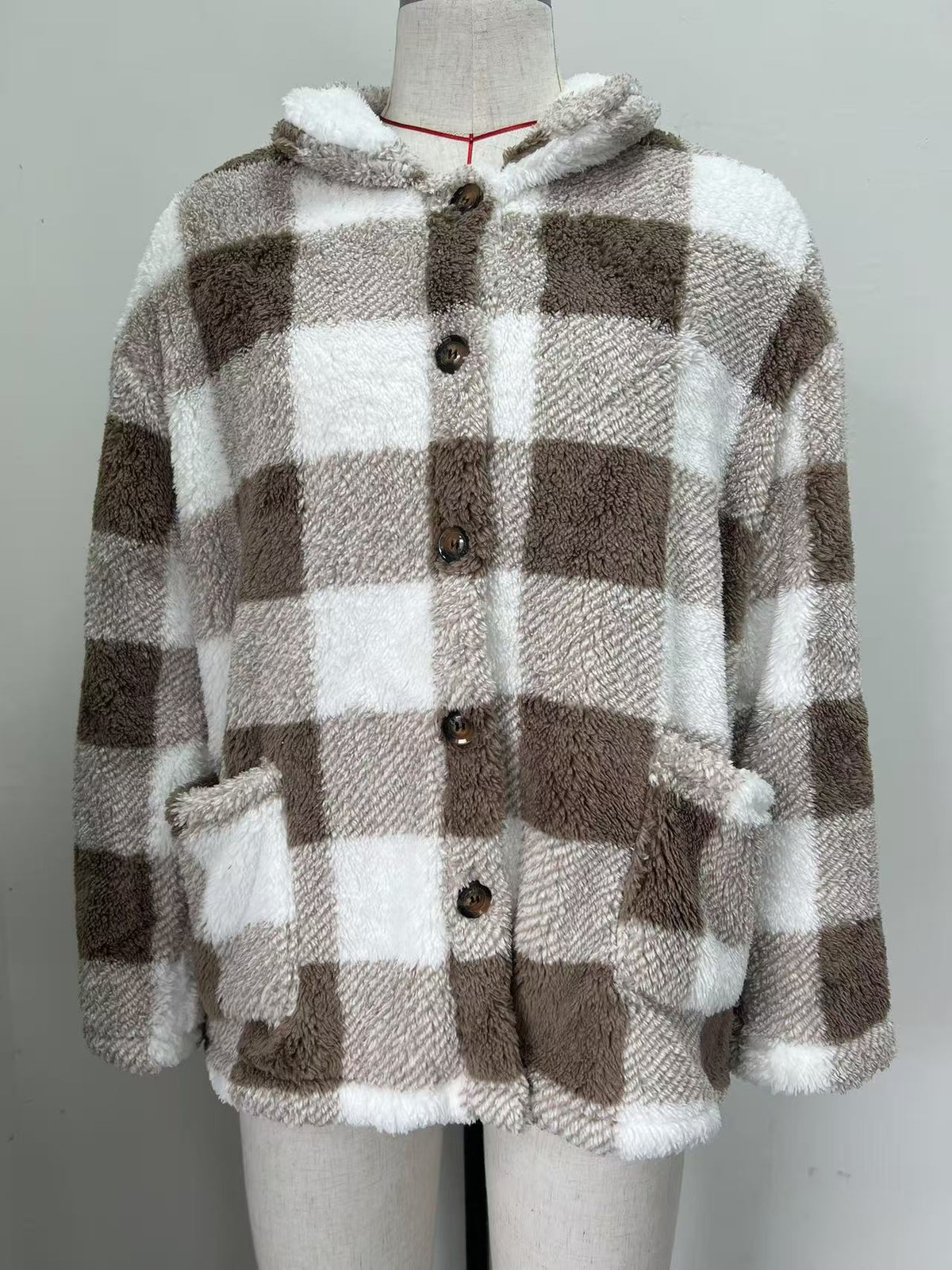Womens Reversible Plaid Velvet Jacket