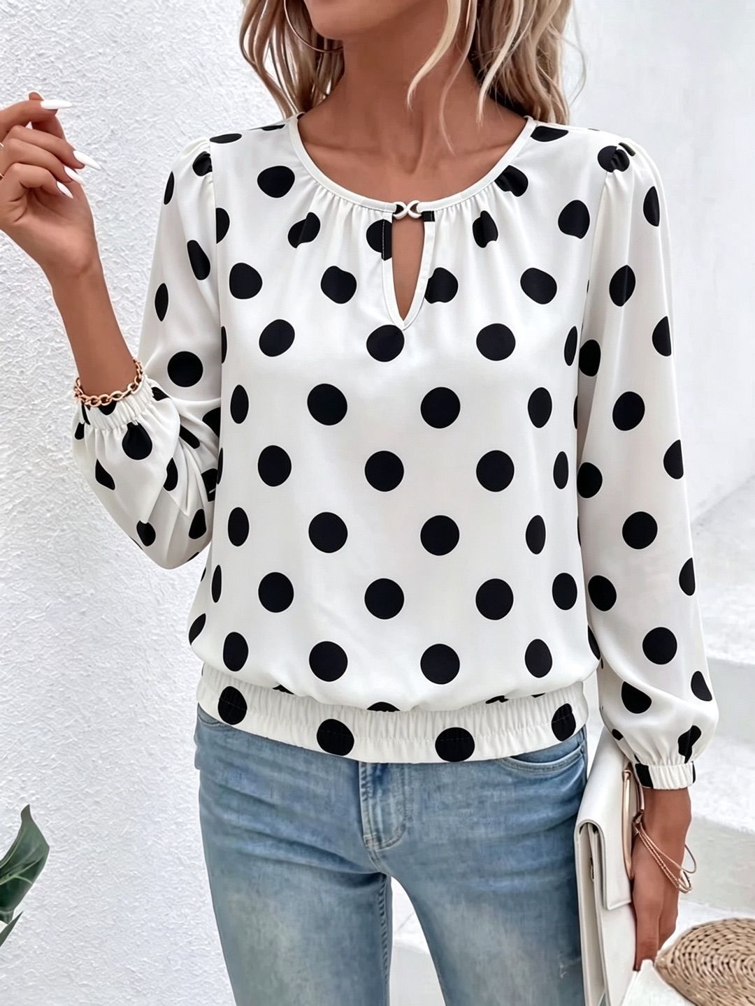 Printed long-sleeve T-shirt