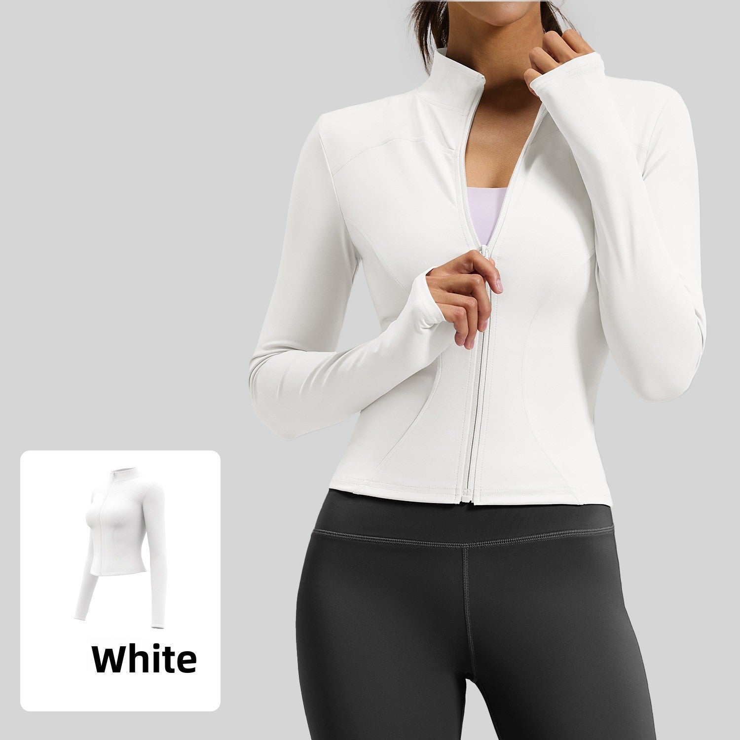 Women's fitted stretch yoga top