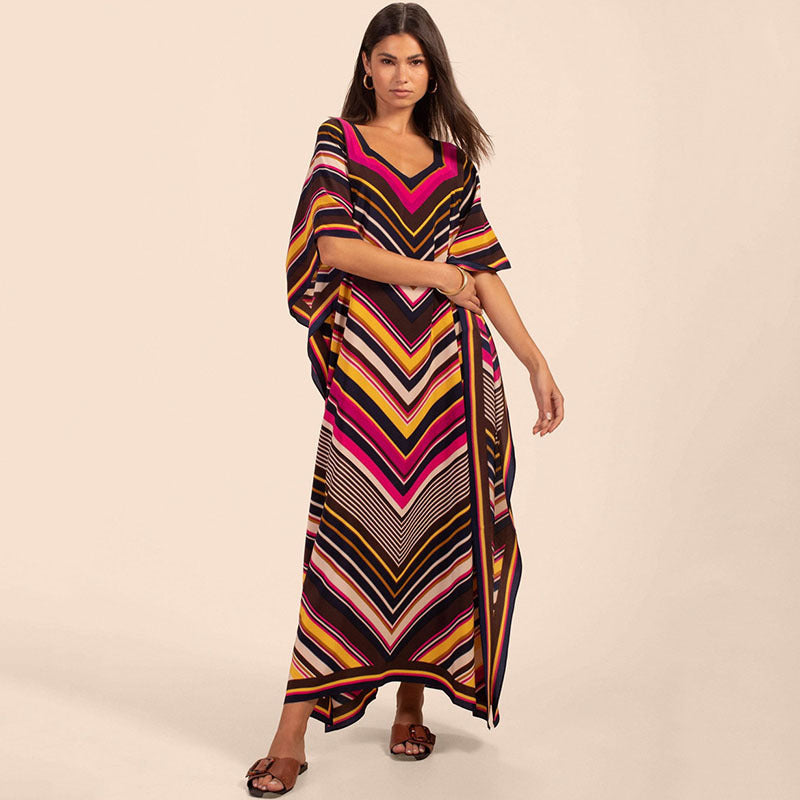Beach blouses, long robes, vacation dresses and long skirts
