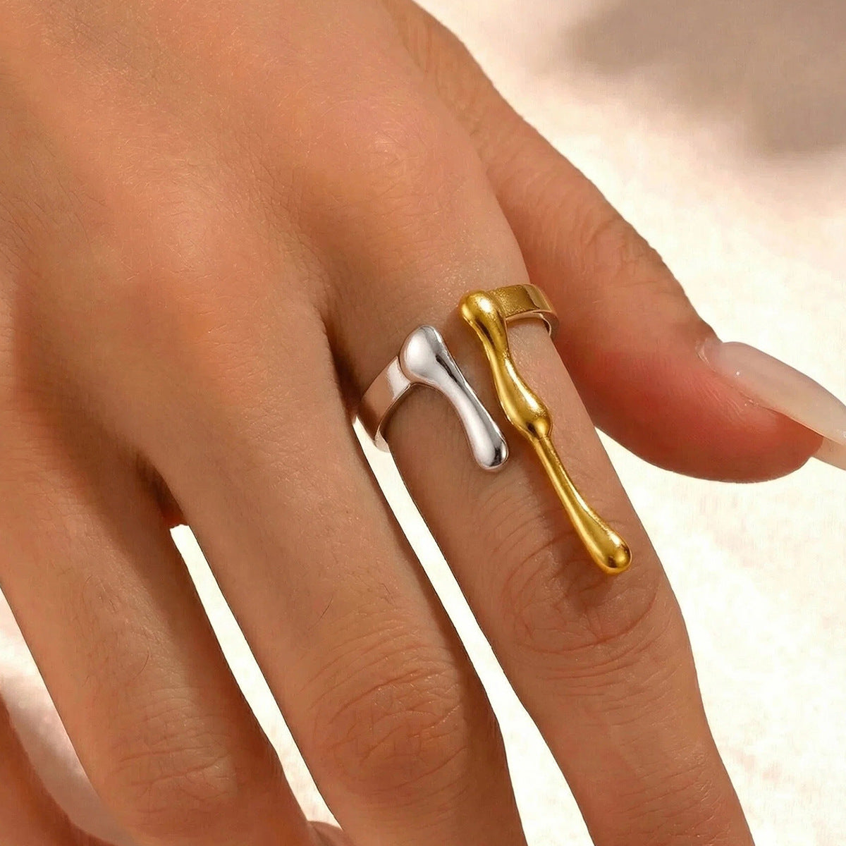Baroque Asymmetrical Open Ring