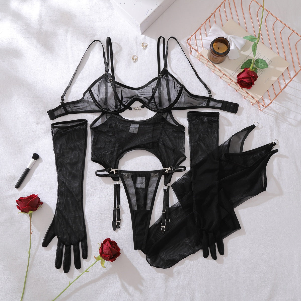 Mesh Breathable Ultra-Thin Shapewear Two-Piece Set