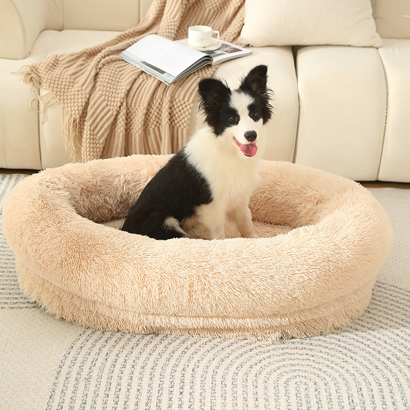 3D Cotton Yuanbao Pet Dog Bed with Waterproof Function