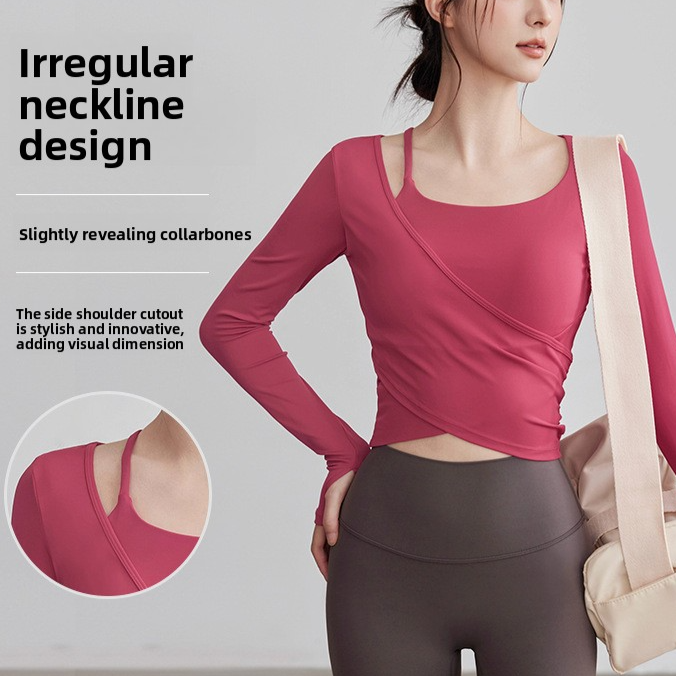 Womens Long Sleeve Yoga Top
