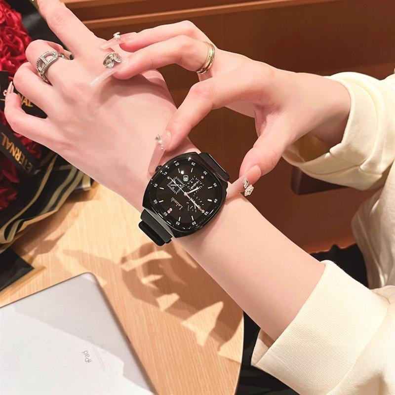 Simple Vintage Style Silicone Unisex Watch