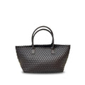Genuine Leather Woven Tote Bag