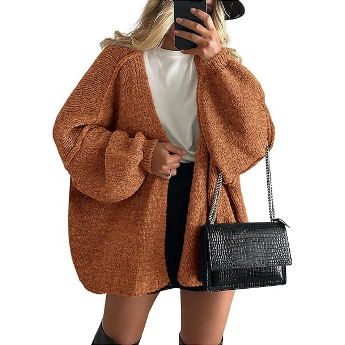 Womens Knitted Cardigan Loose Fit