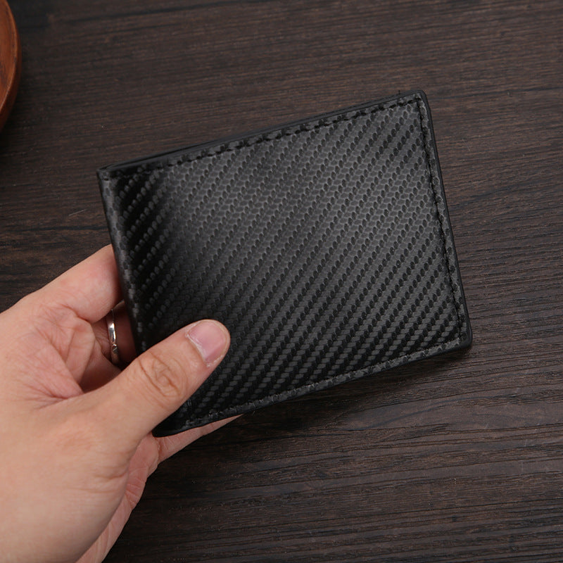 Men?s Wallet with Carbon-Fiber Pattern