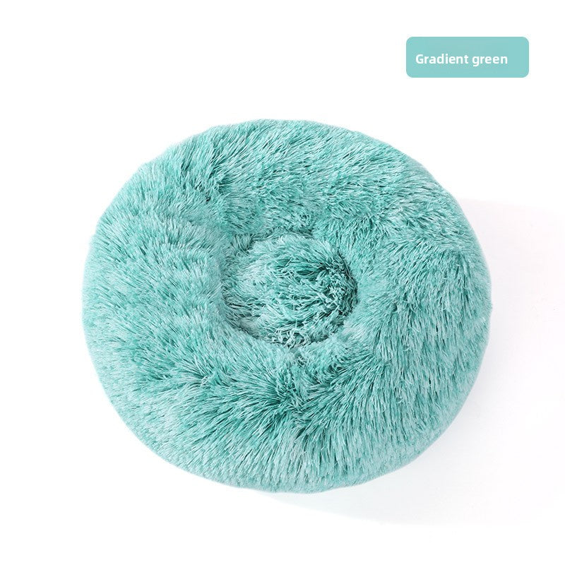 Plush pet bed