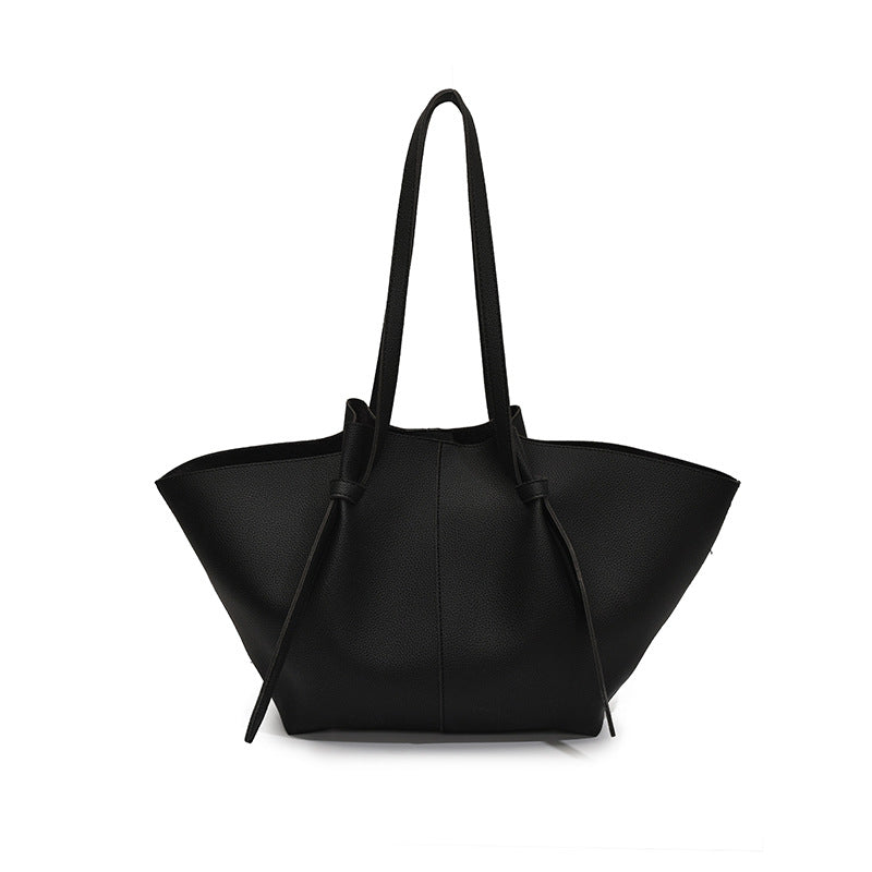 Pleated Large Capacity Tote Bag
