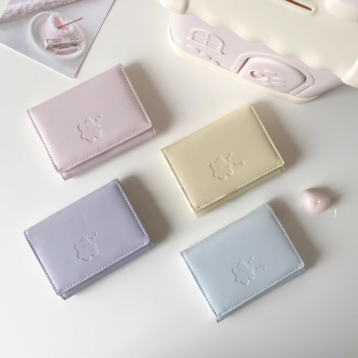 Tri-Fold PU Leather Wallet with RFID Protection