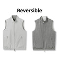 Reversible Wool Blend Stand Collar Vest