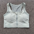 Womens High-Intensity Sports Bra with Front Zipper