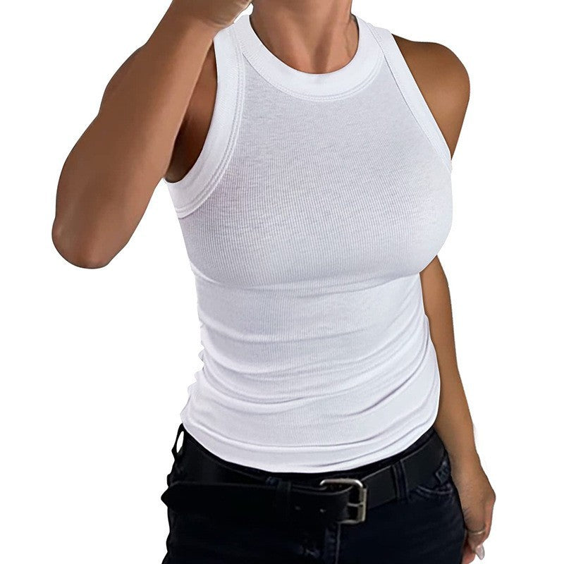 Womens Ribbed Racerback Tank Top