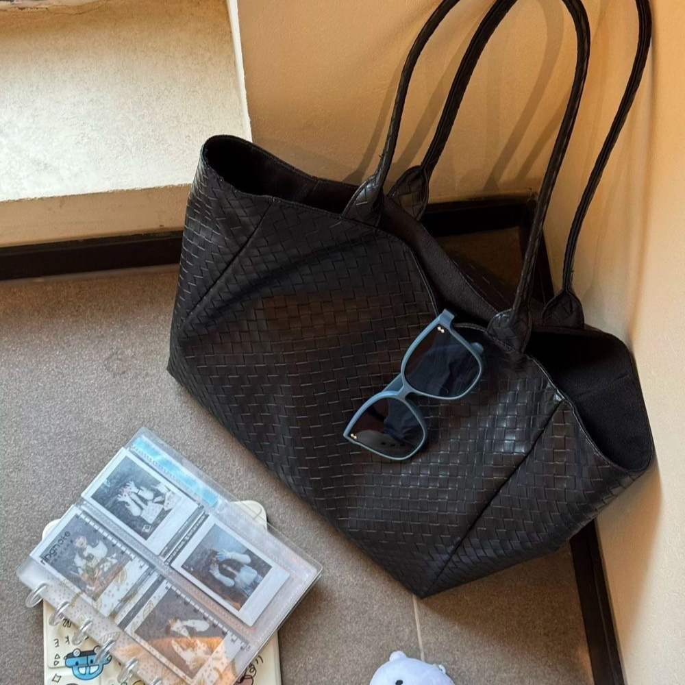 Woven Handbag Single-Shoulder Tote