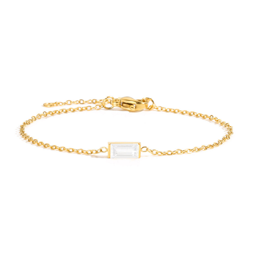 Zirconium Titanium Steel Geometric Bracelet