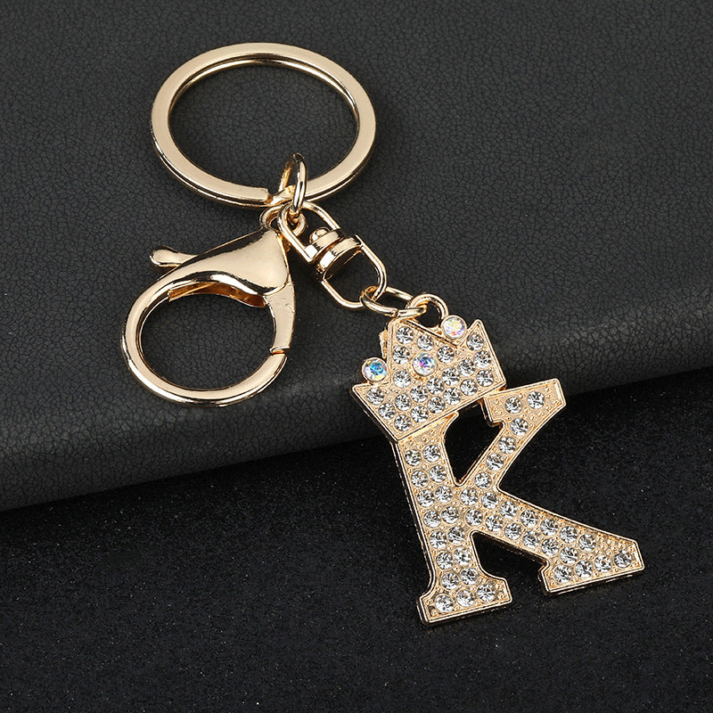 Fashion Zinc Alloy Letter Keychain Pendant