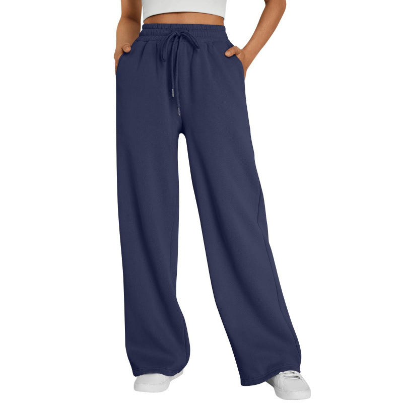Unisex Loose Fit Polyester Long Pants