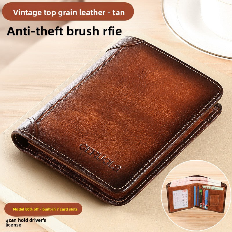 Leather wallet for men