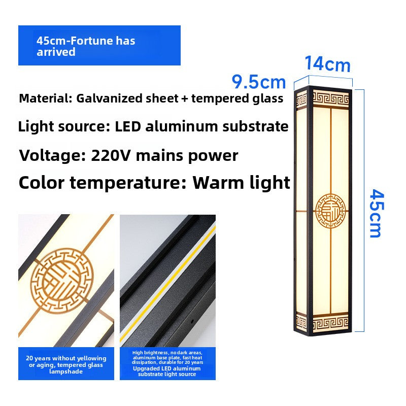 Chinese Style Outdoor LED Wall Light