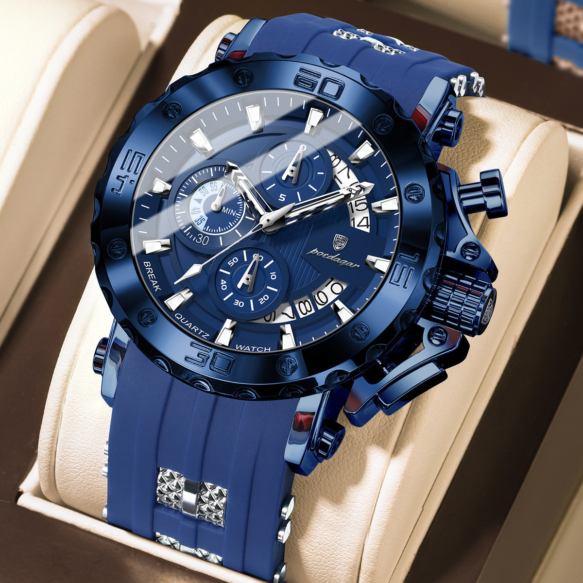 Multifunction Sports Chronograph Watch