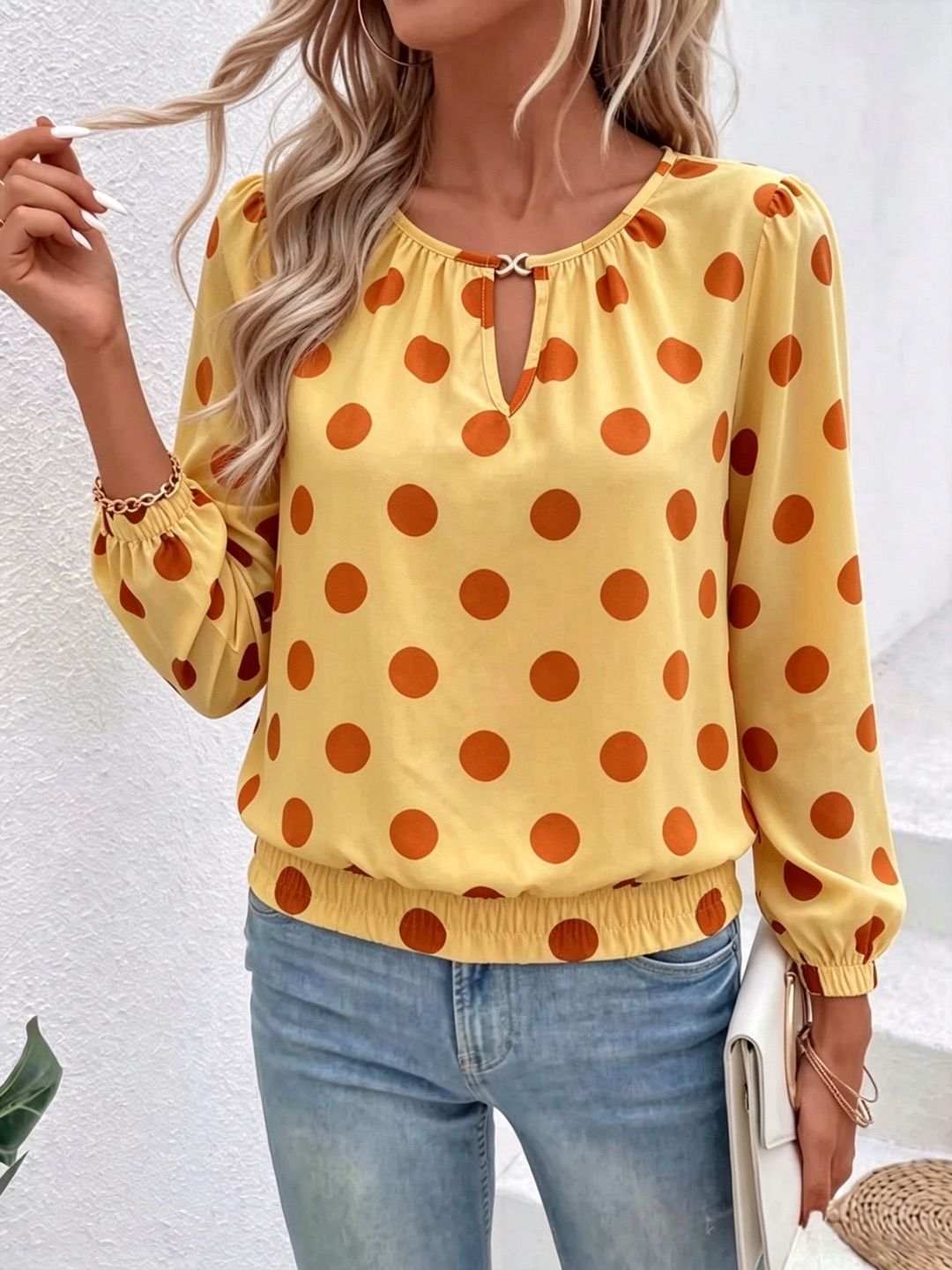 Printed long-sleeve T-shirt