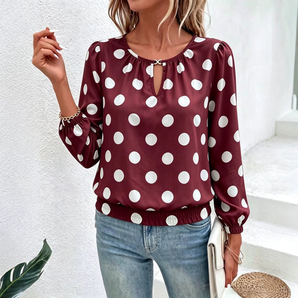 Printed long-sleeve T-shirt