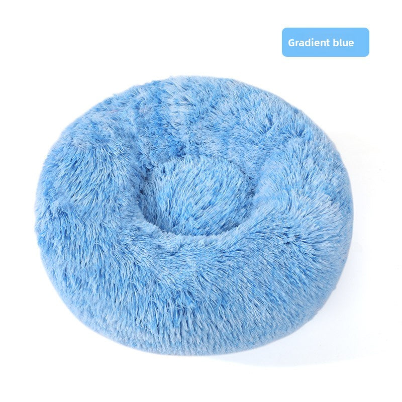 Plush pet bed