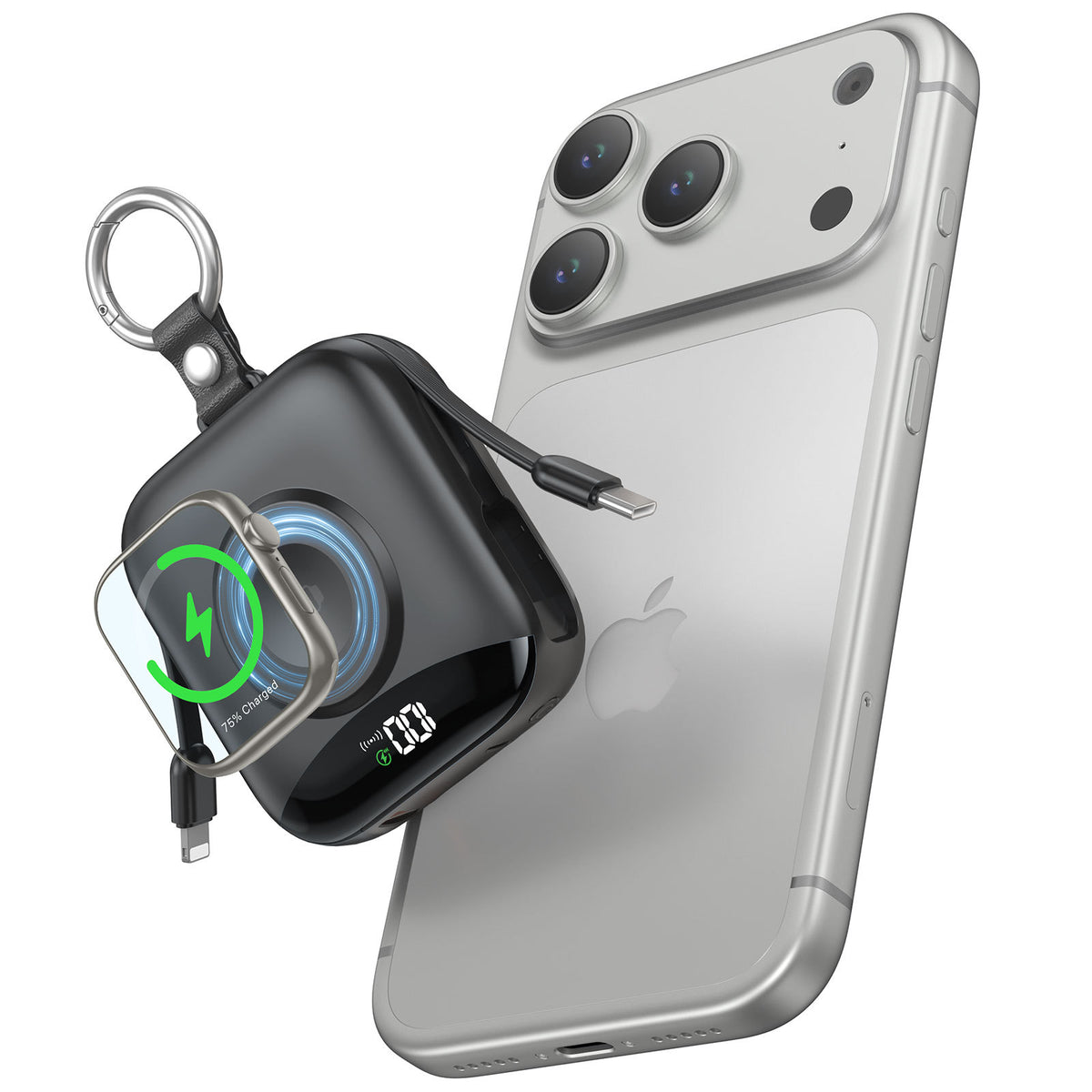 Watch Wireless Power Bank with Fast Charging Cable