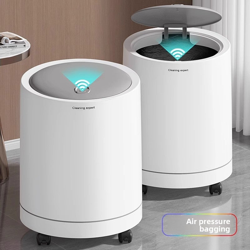 Press-Type Lid Trash Can with 18L Capacity
