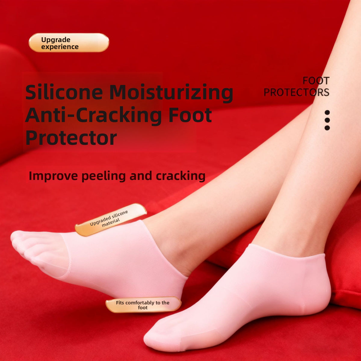Cracking Heel Protective Socks Foot Cover Moisturizing Socks Film Gel Socks Anti-slip
