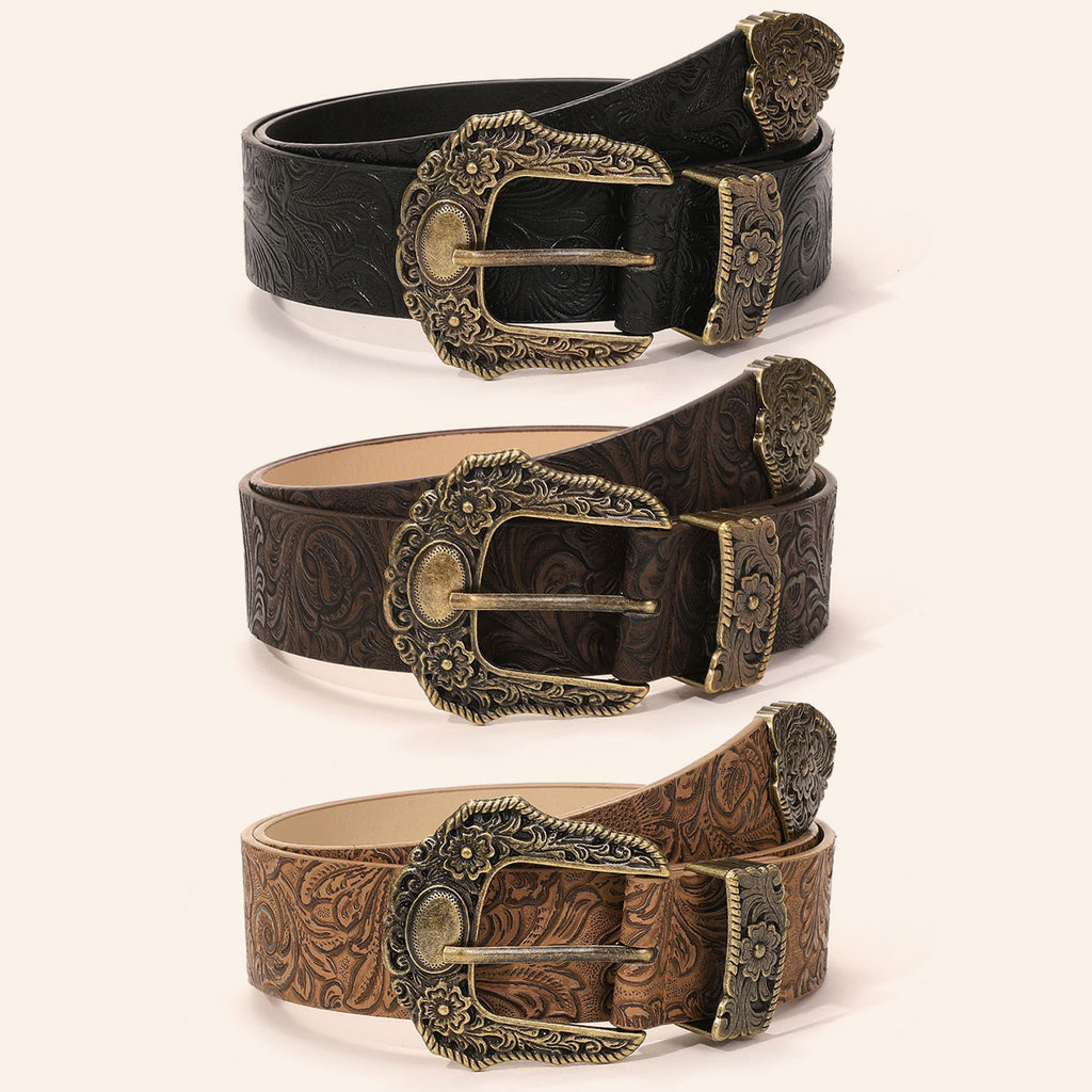 Vintage Palace Style Textured Wide Belt