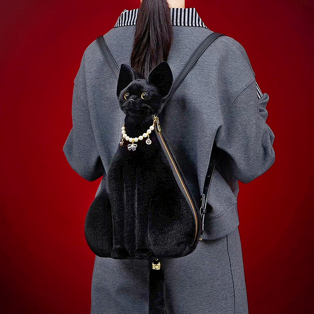 Realistic Cat Backpack