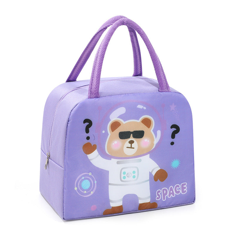 Cartoon Insulated Lunch Bag with Aluminum Foil