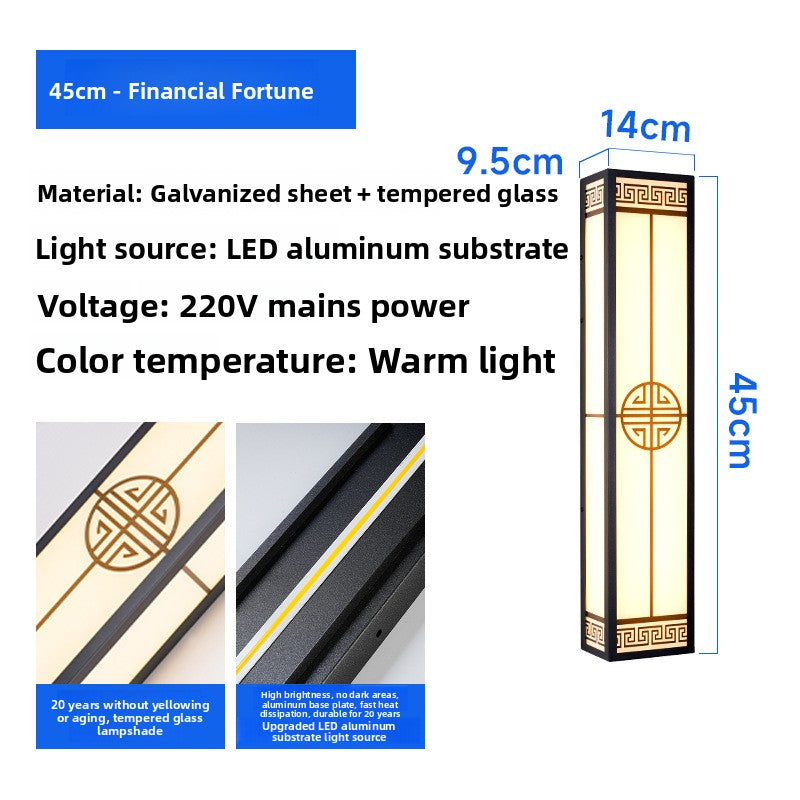 Chinese Style Outdoor LED Wall Light