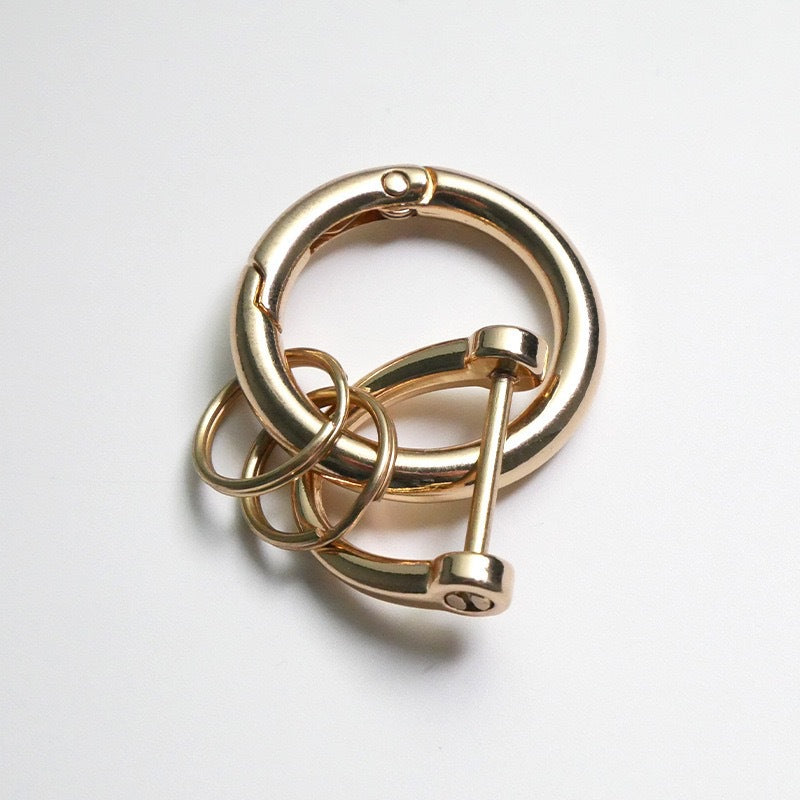 Zinc Alloy Spring Key Rings
