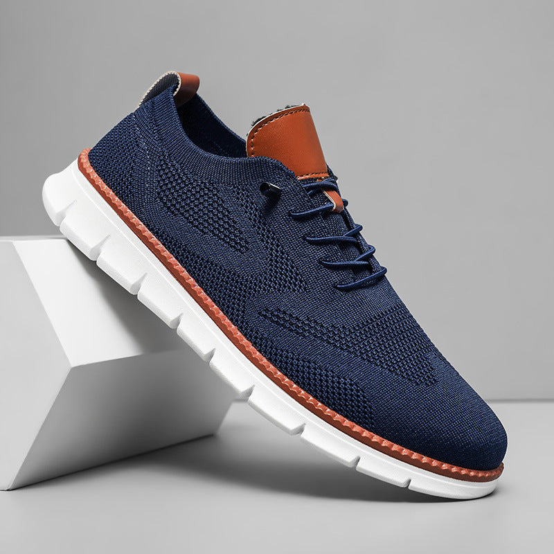 Men's Breathable Fly Woven Mesh Sneakers Casual Running Shoes