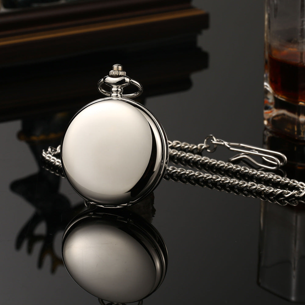 Double-opening two-sided mechanical pocket watch