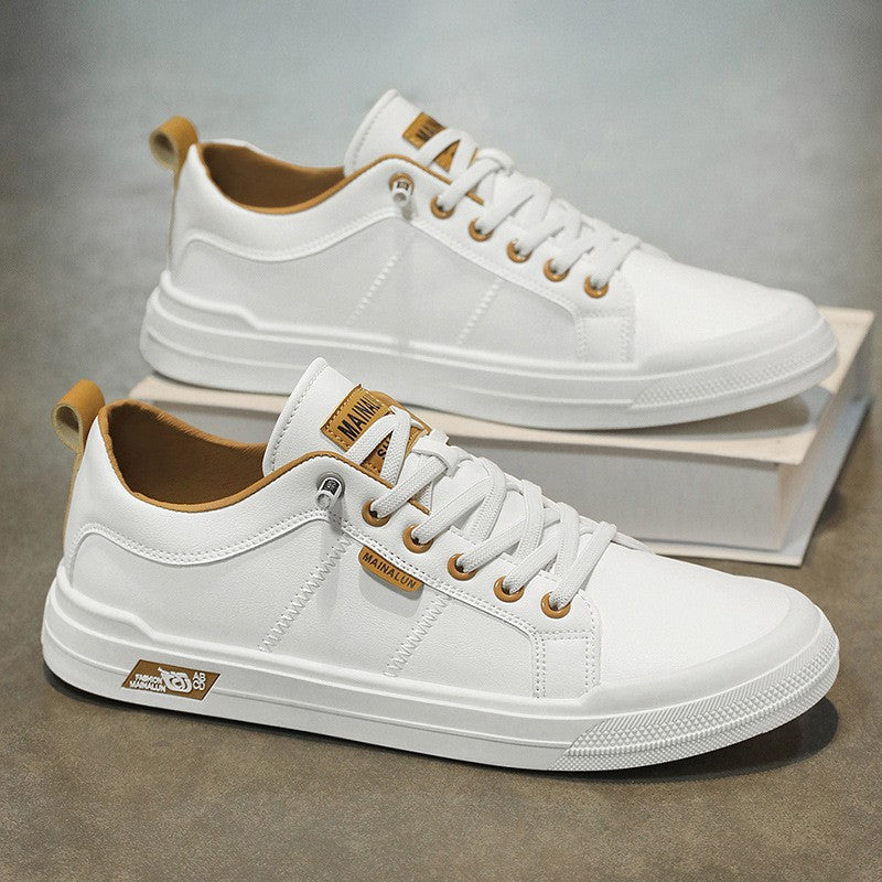 Versatile black and white soft-soled shoes