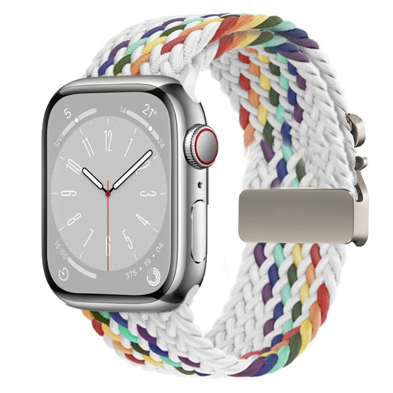 Braided Nylon Apple Watch Strap with Parachute Buckle