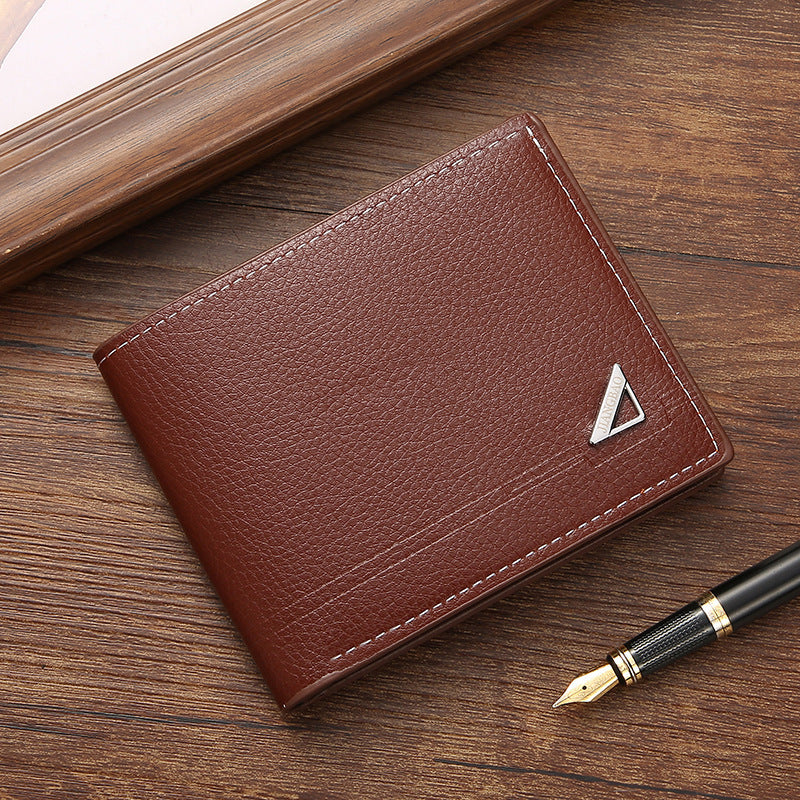 Mens Short Horizontal Leather Wallet