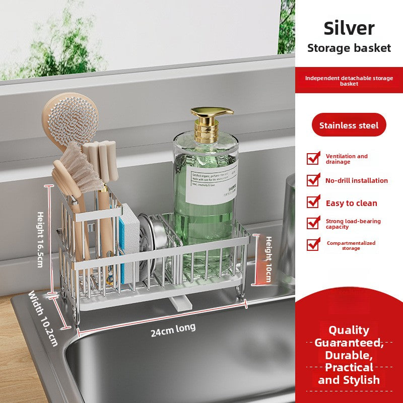 Kitchen Sink Organizer with Soap Dispenser
