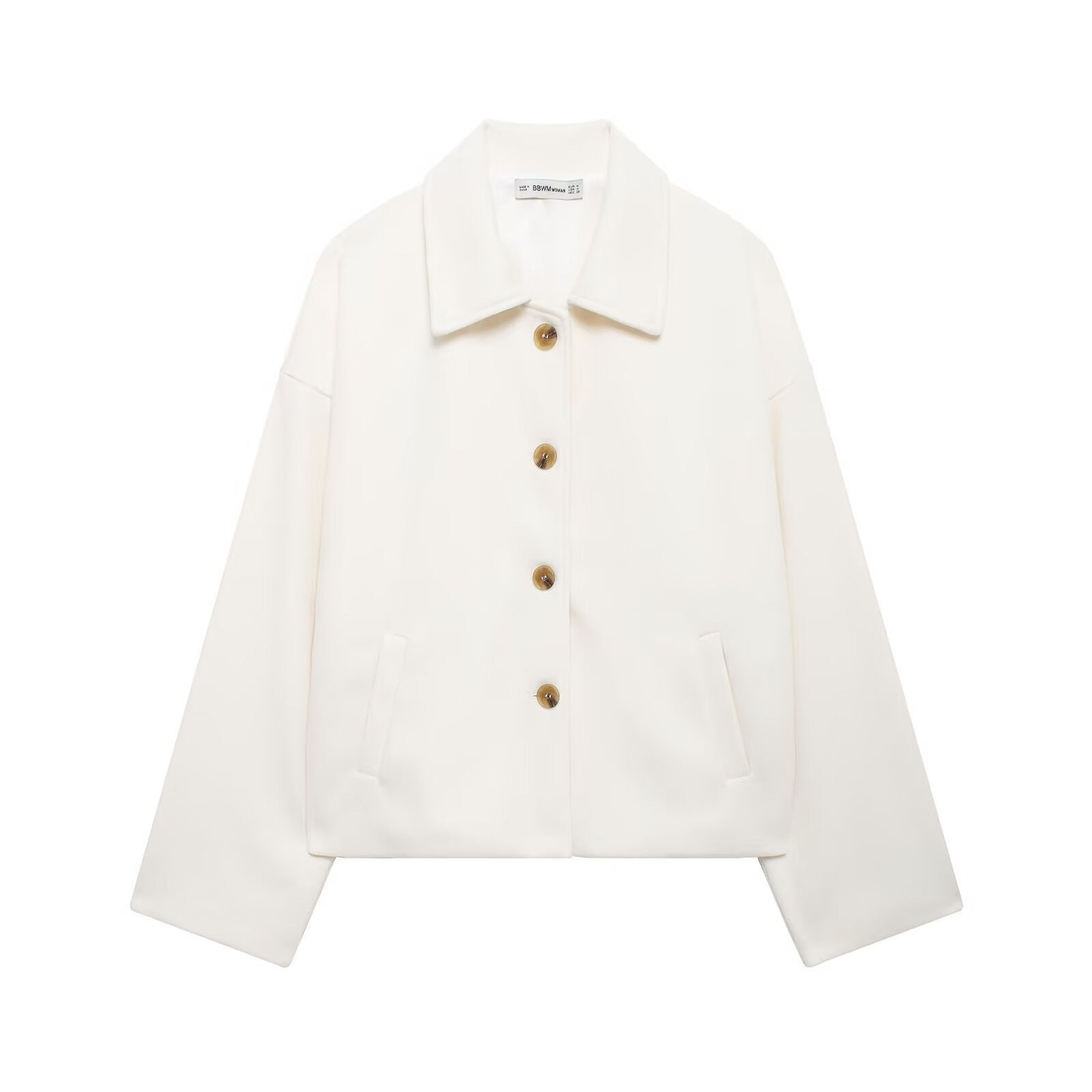 Women's Lapel Collar Wool Blend Jacket