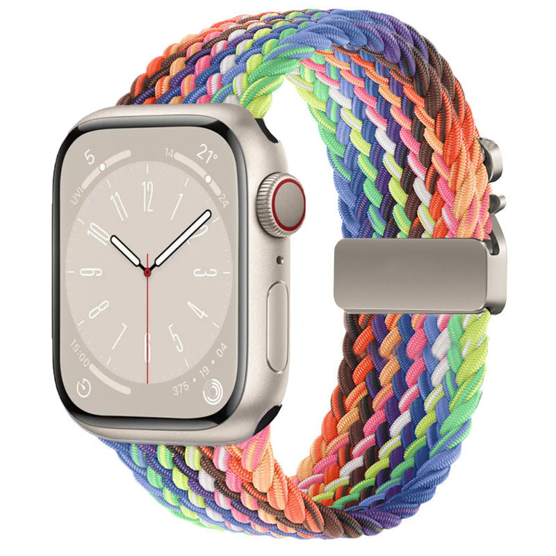 Braided Nylon Apple Watch Strap with Parachute Buckle