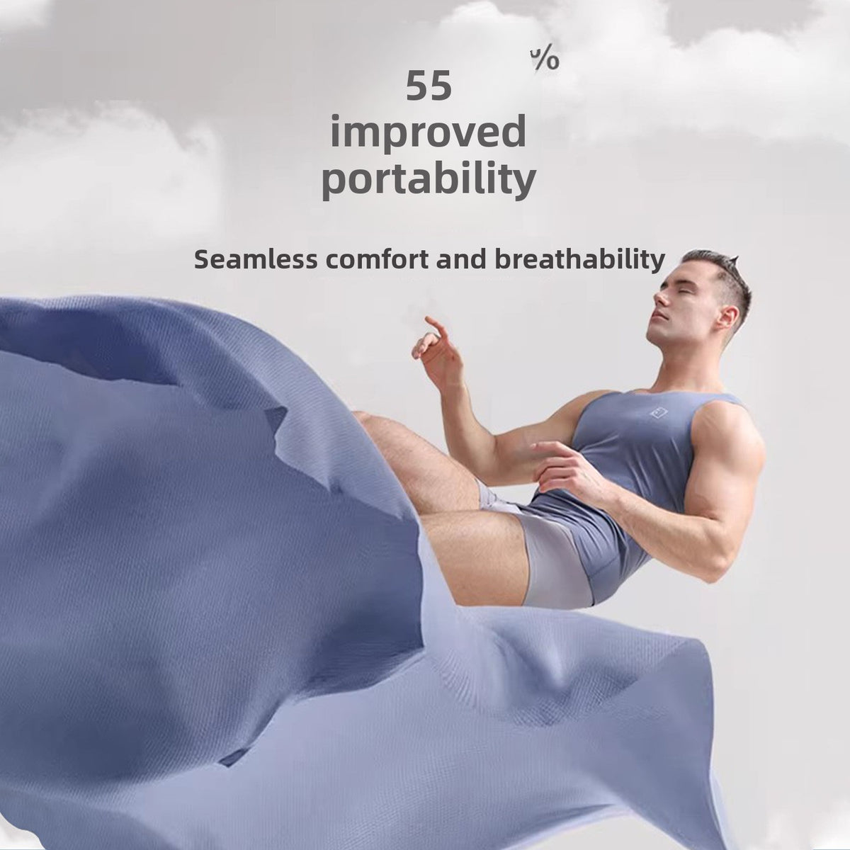 Men's Seamless Modal Tank Top Cross Strap Vest Undershirt Summer