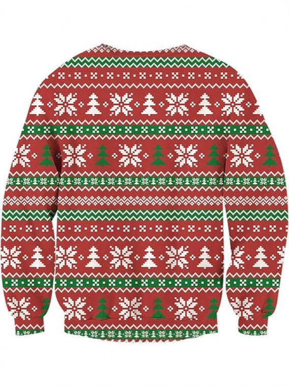 Christmas Animal Print Sweatshirt