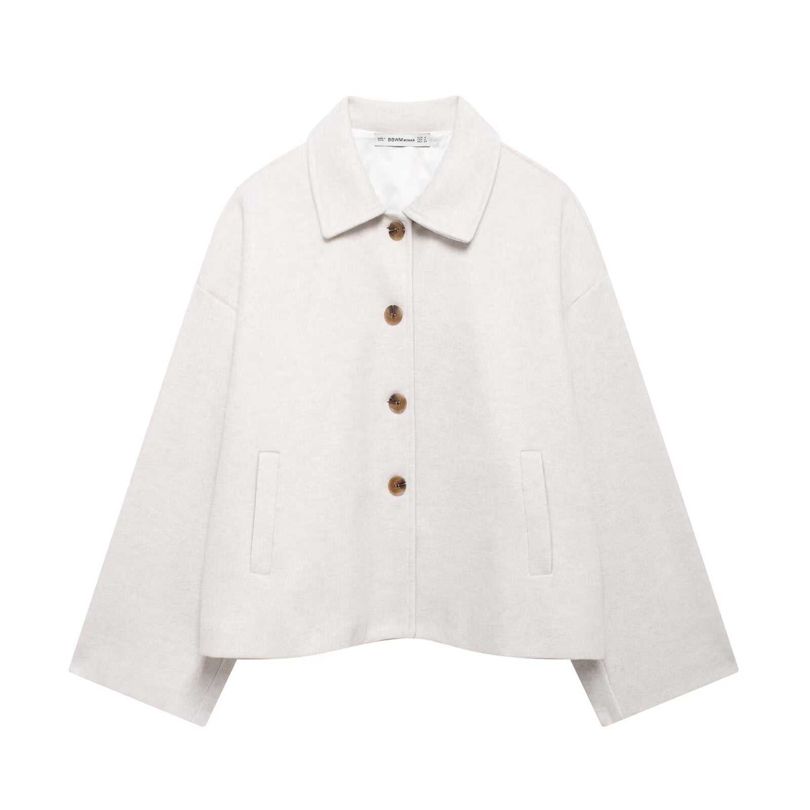 Women's Lapel Collar Wool Blend Jacket