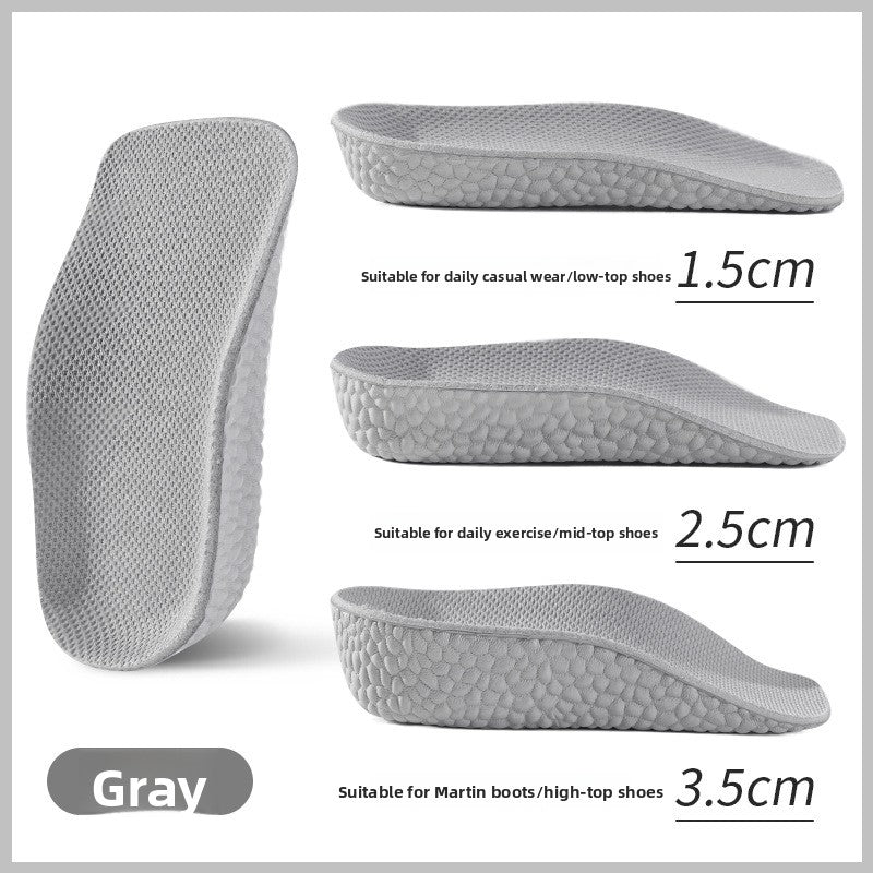 Invisible Height-Increasing Insoles with Arch Support, Unisex Height-Increasing Insoles