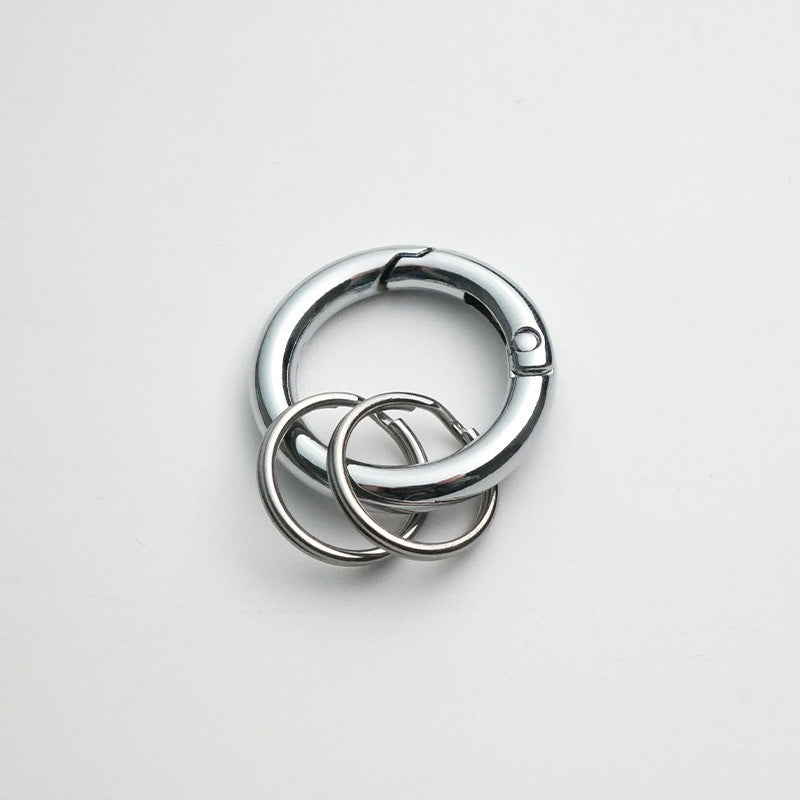 Zinc Alloy Spring Key Rings