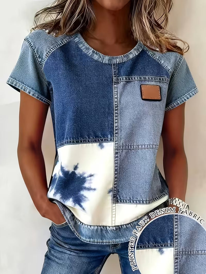 3D Digital Print Short-Sleeve Women's  T-Shirt